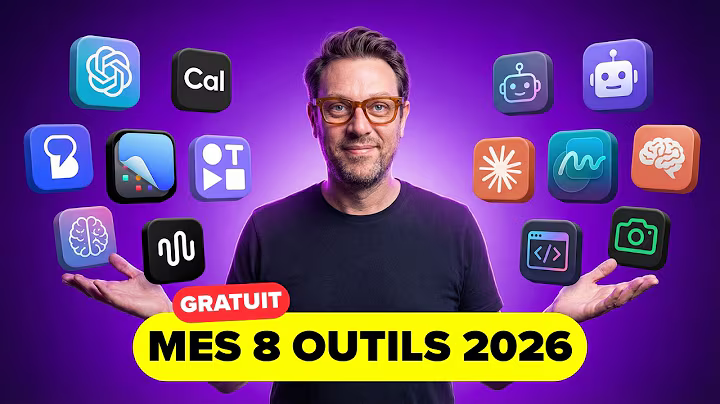 Miniature de la vidéo : 8 outils IA qui m'économisent 15h par semaine (stack complète 2026)