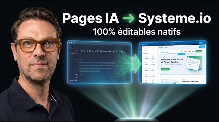 Miniature de la vidéo : Mes pages générées par IA en blocs natifs éditables dans Systeme.io, c'est maintenant possible